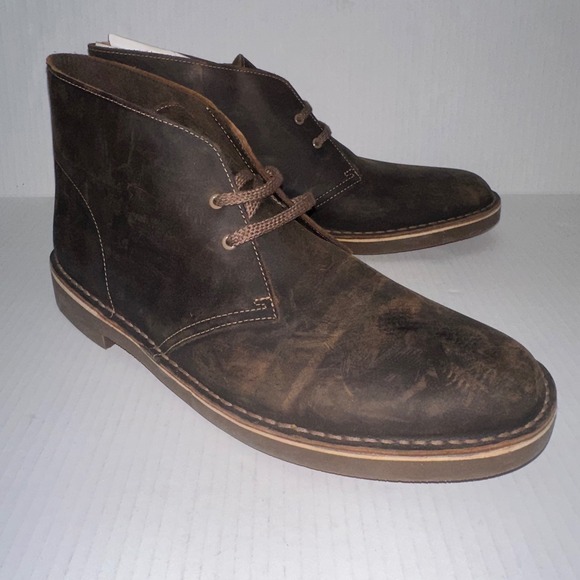 Clarks Desert Boots Mens 13 Bushacre 2 Ankle Brown Leather Lace Up Chukka Shoes main image 8